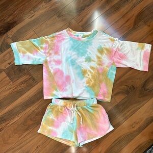 Vici Tie Dye Shirt Shorts Set S
